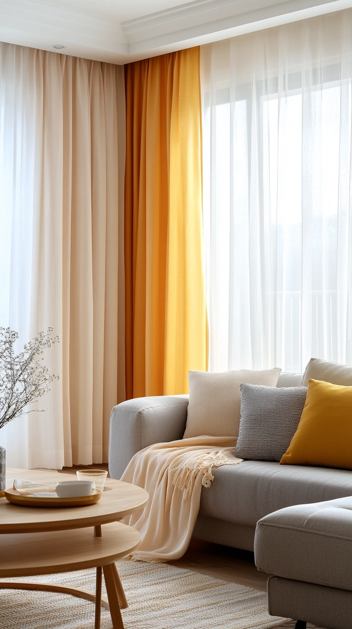 modern curtain ideas for living room 41