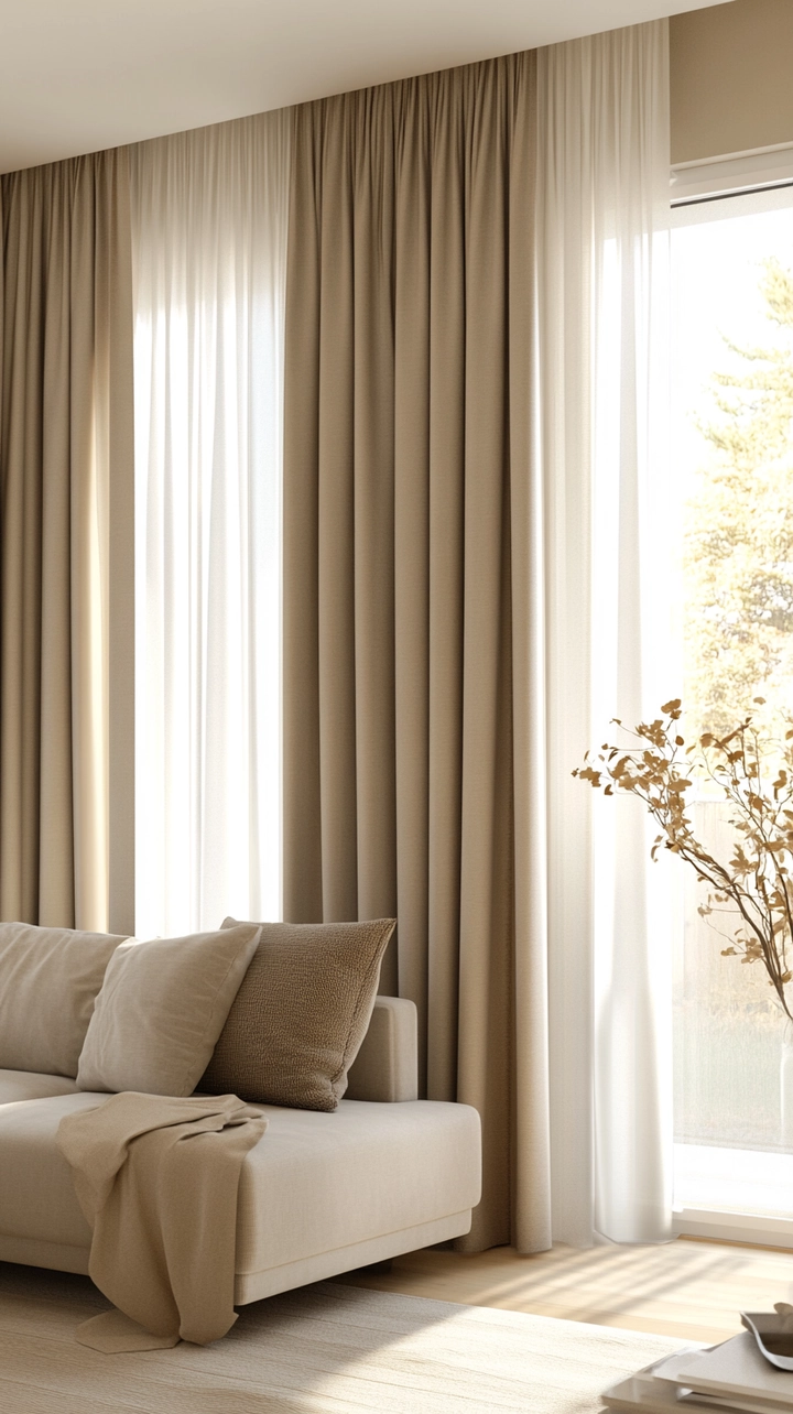 modern curtain ideas for living room 68