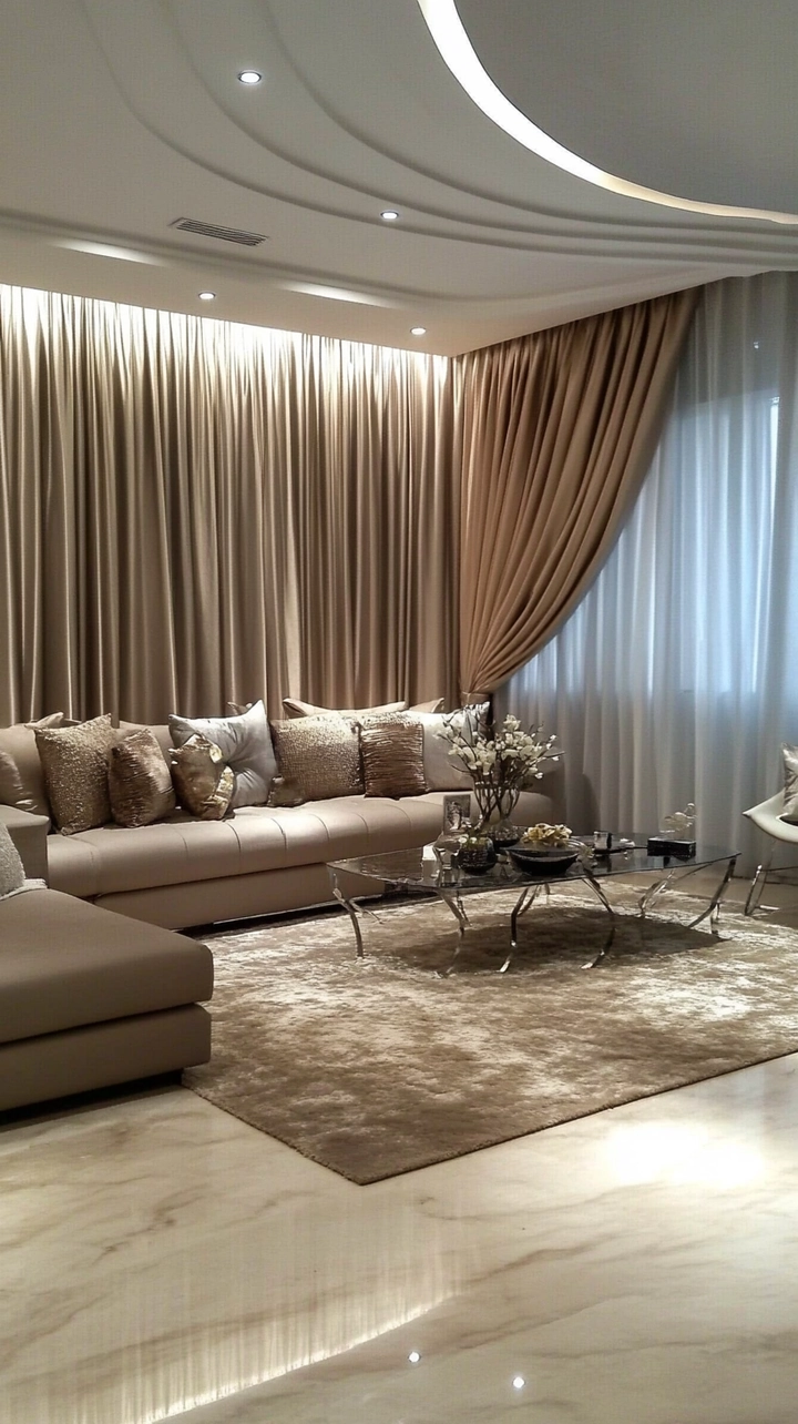 modern curtain ideas for living room 69