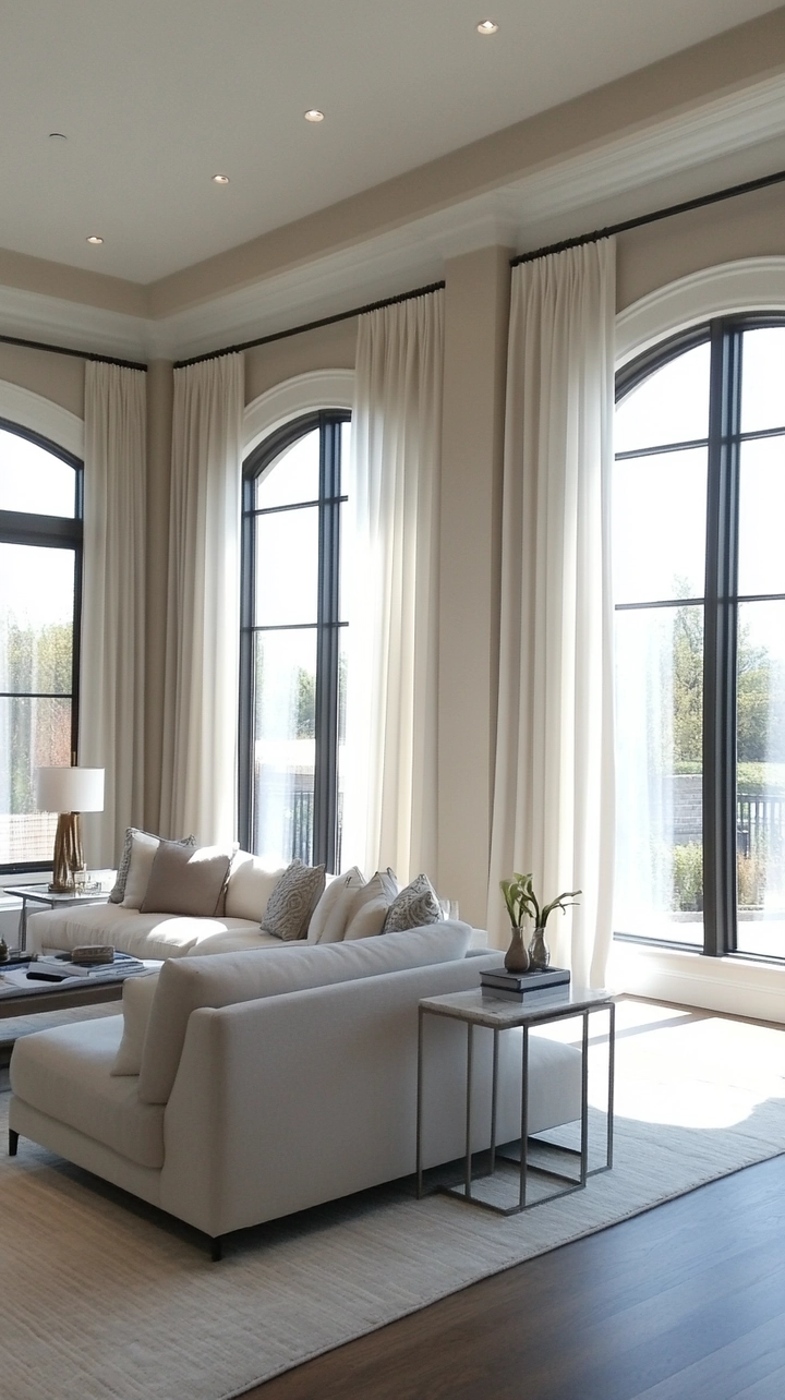 modern curtain ideas for living room 73