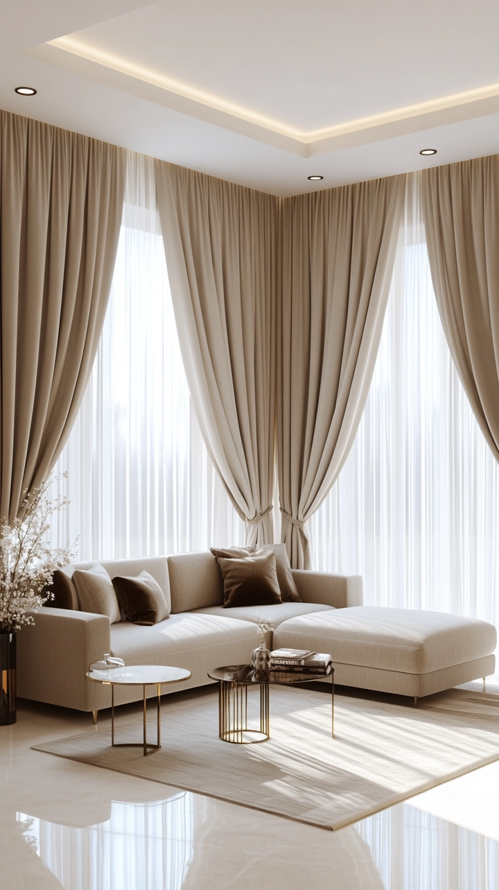 modern curtain ideas for living room 80