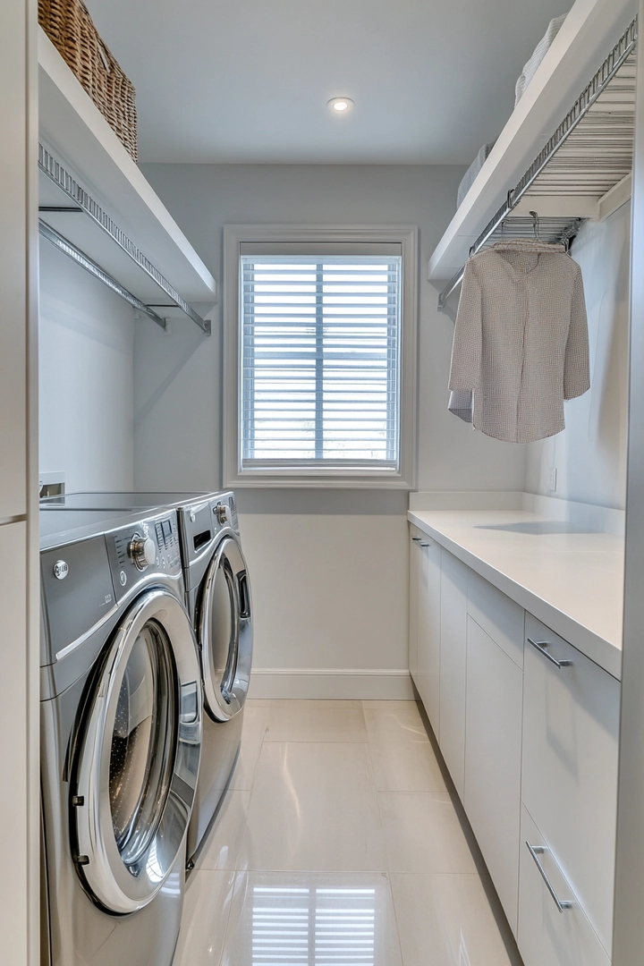 narrow laundry room 74