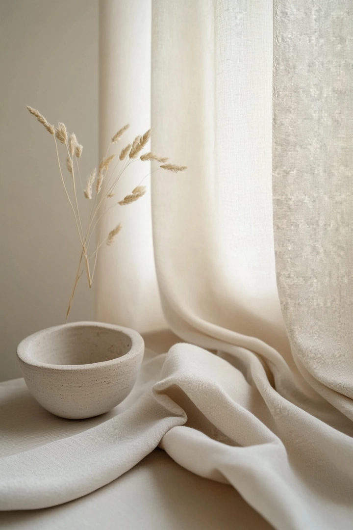 neutral living room curtain ideas 35