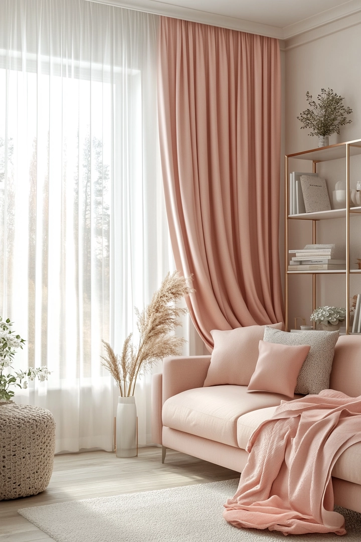 one panel curtain ideas living room 14