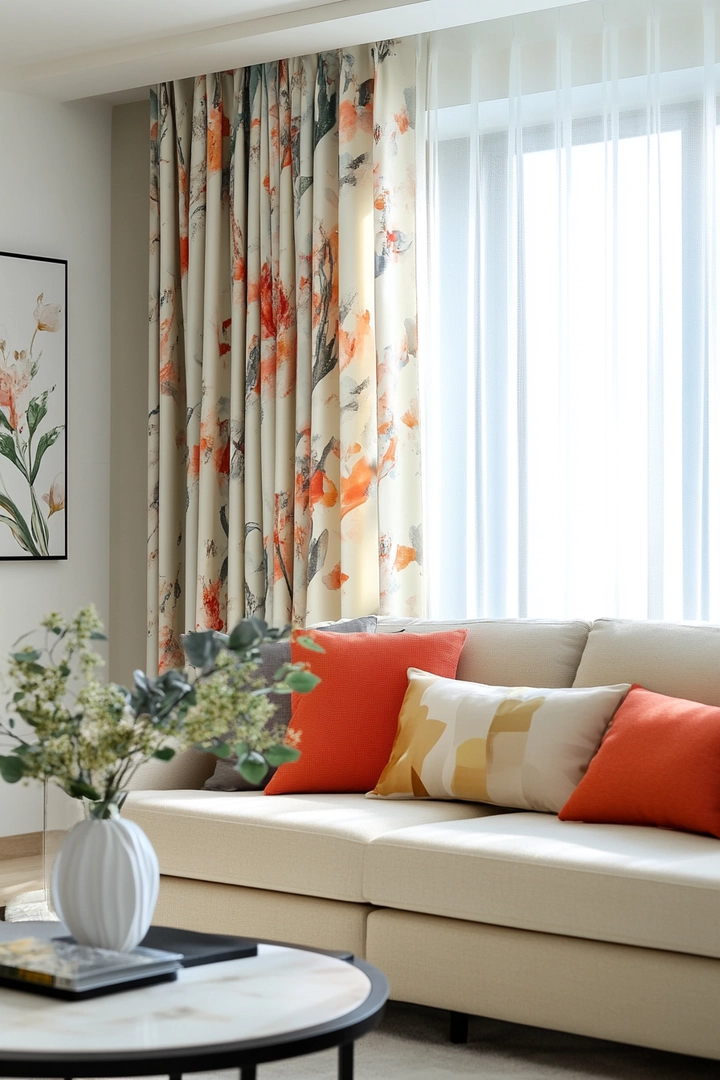 one panel curtain ideas living room 60