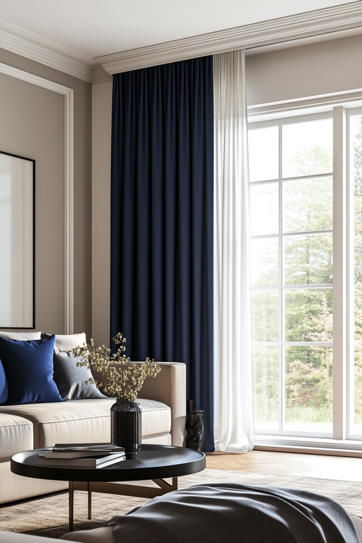 one panel curtain ideas living room 73