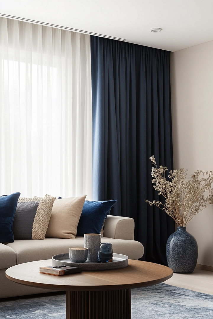 one panel curtain ideas living room 75