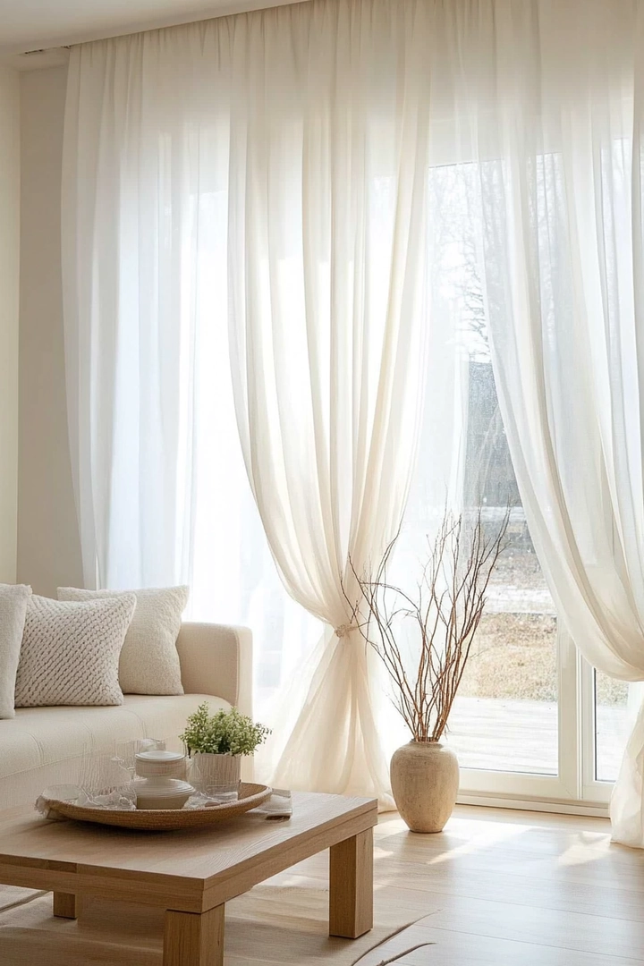 privacy curtain ideas living room 19