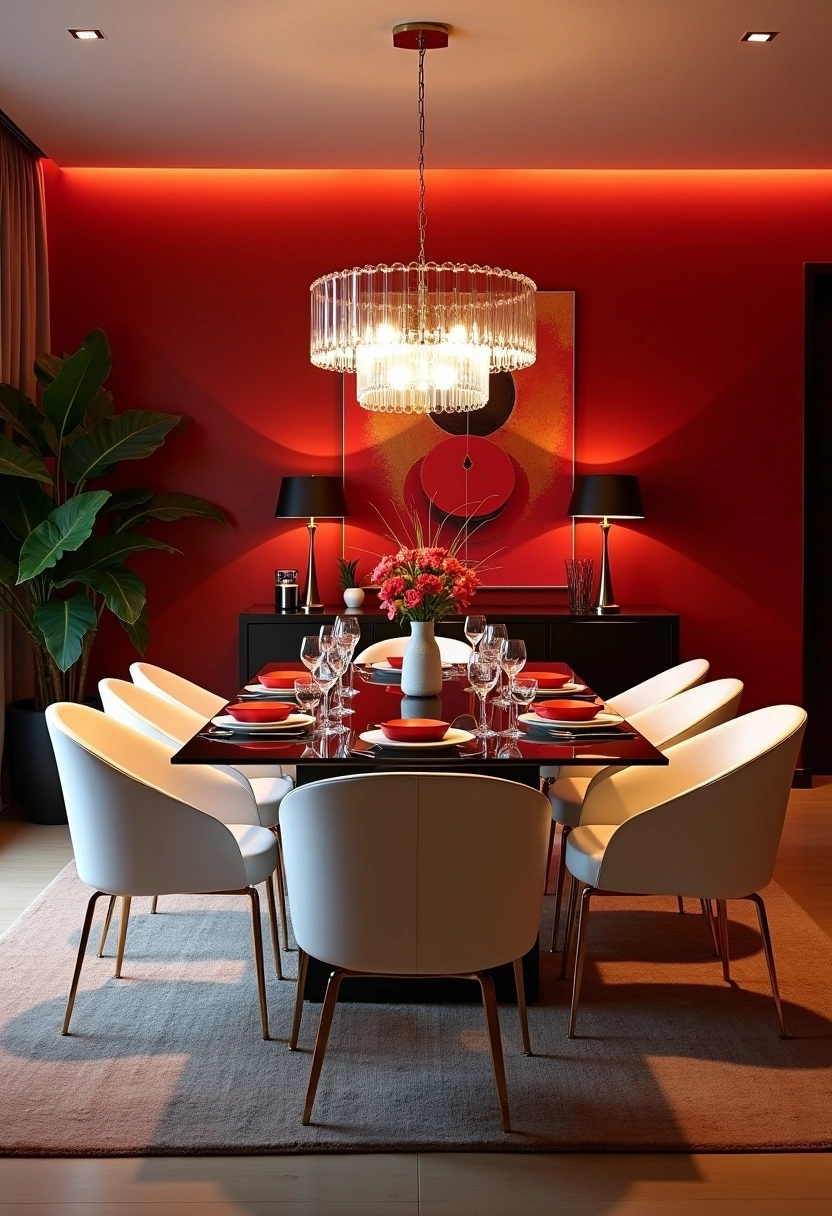 red dining room ideas 1