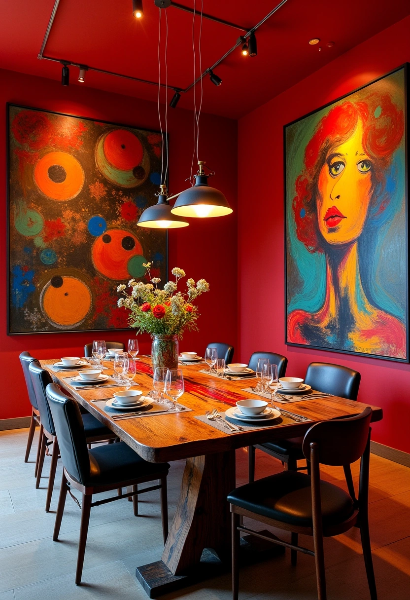 red dining room ideas 13