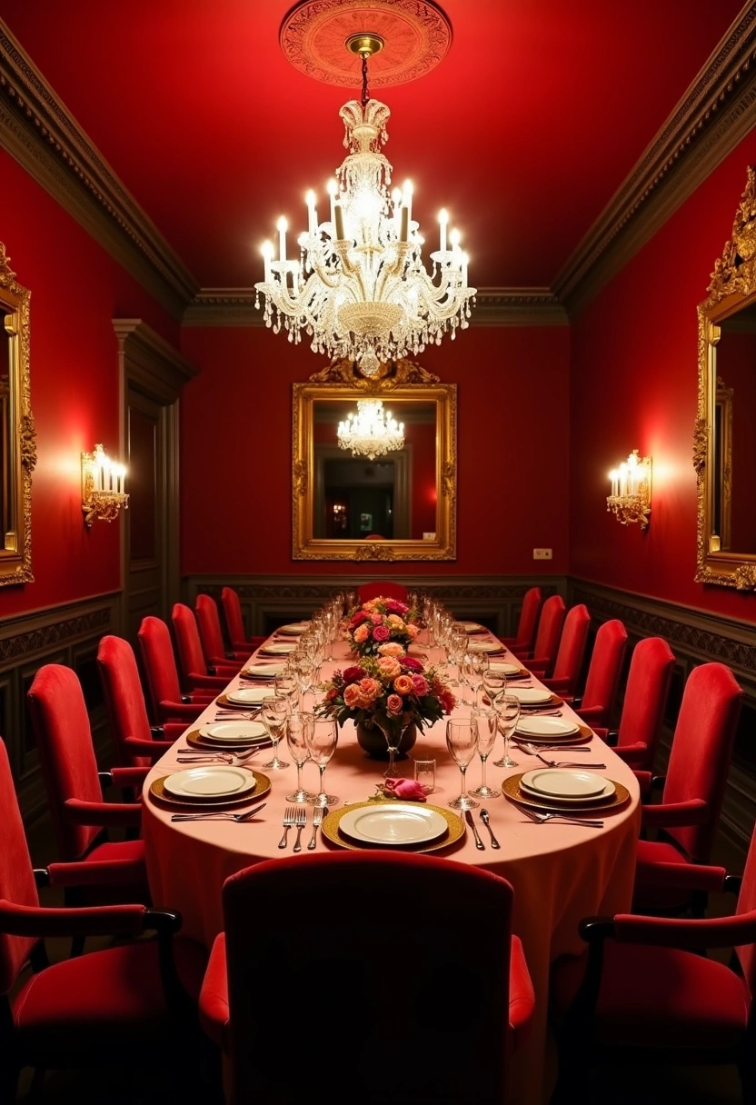 red dining room ideas 5