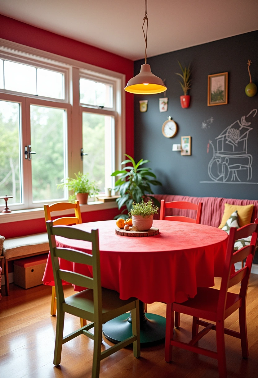 red dining room ideas 7