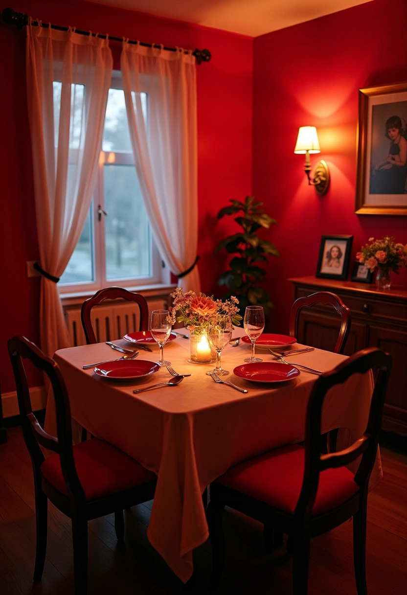 red dining room ideas 8