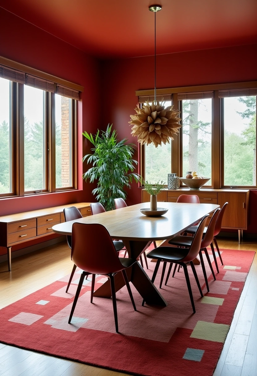 red dining room ideas 9