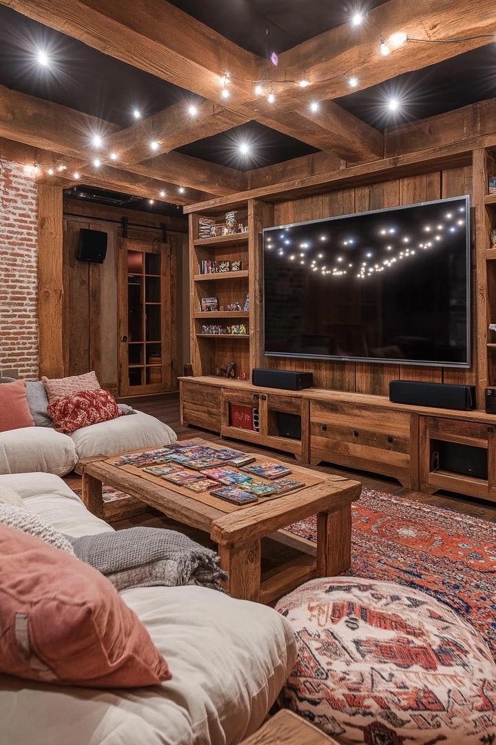 rustic basement ideas 7