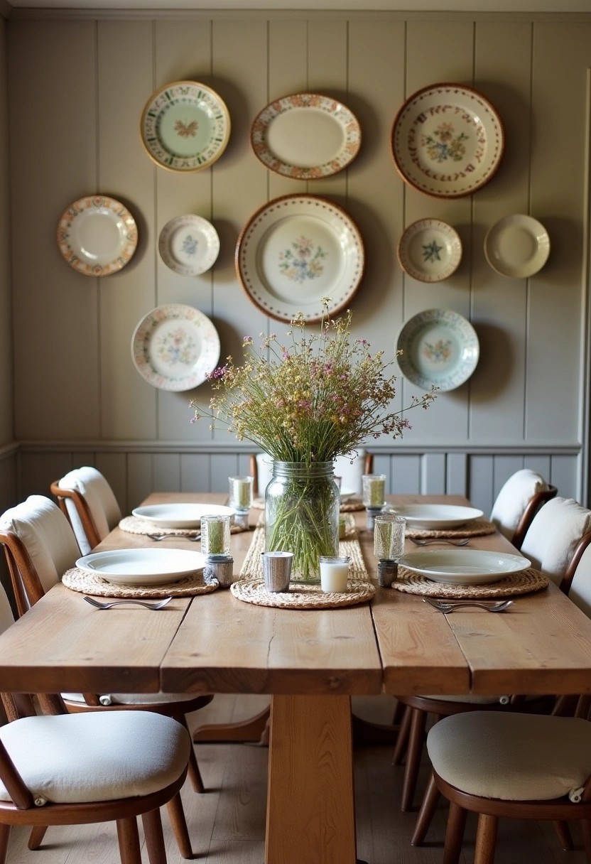 rustic dining room wall decor ideas 11