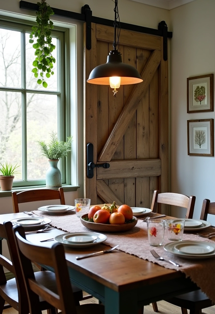 rustic dining room wall decor ideas 12