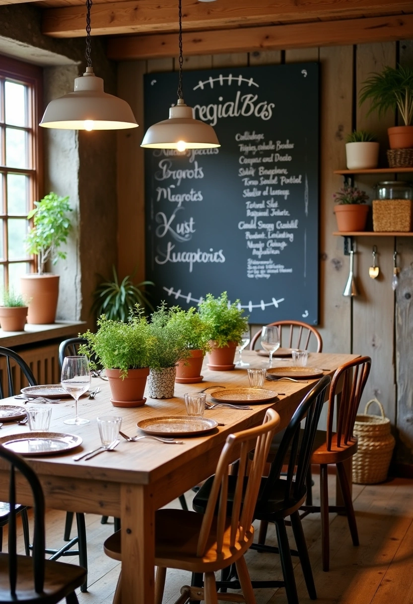 rustic dining room wall decor ideas 14