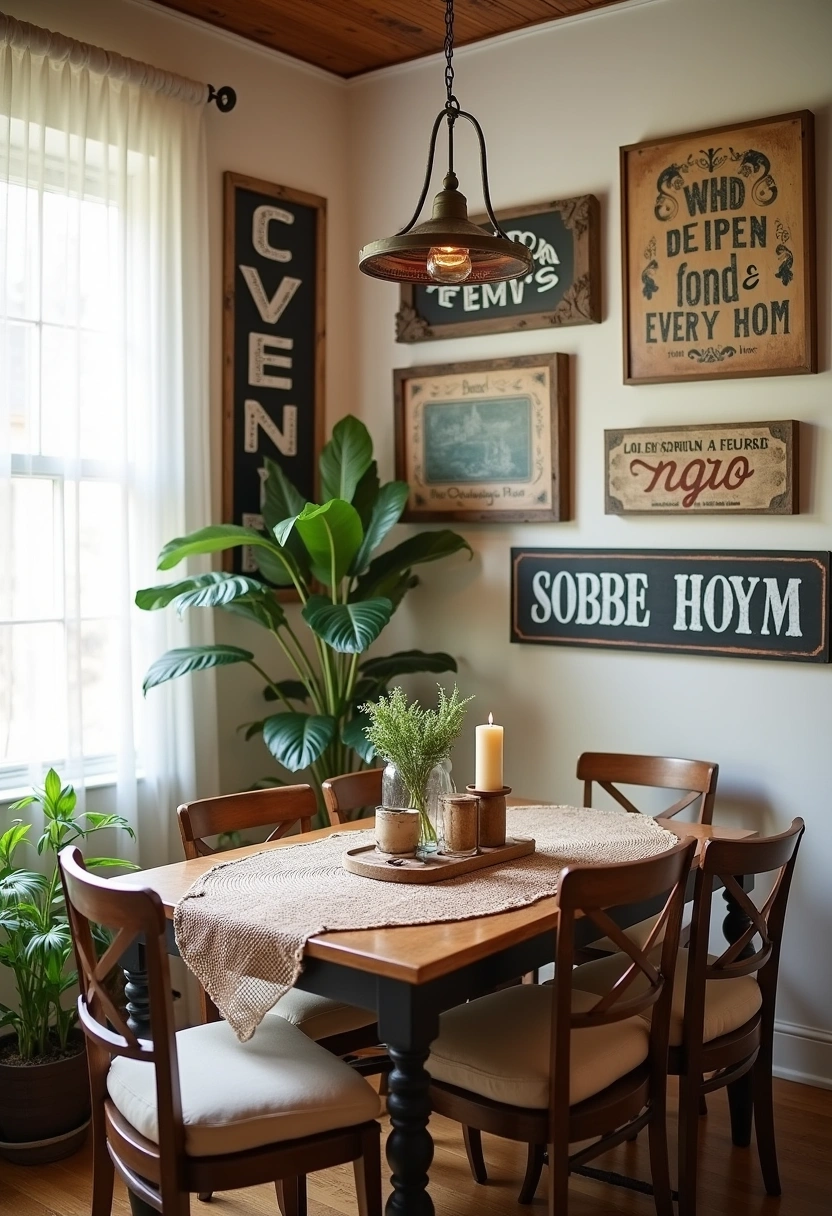 rustic dining room wall decor ideas 16