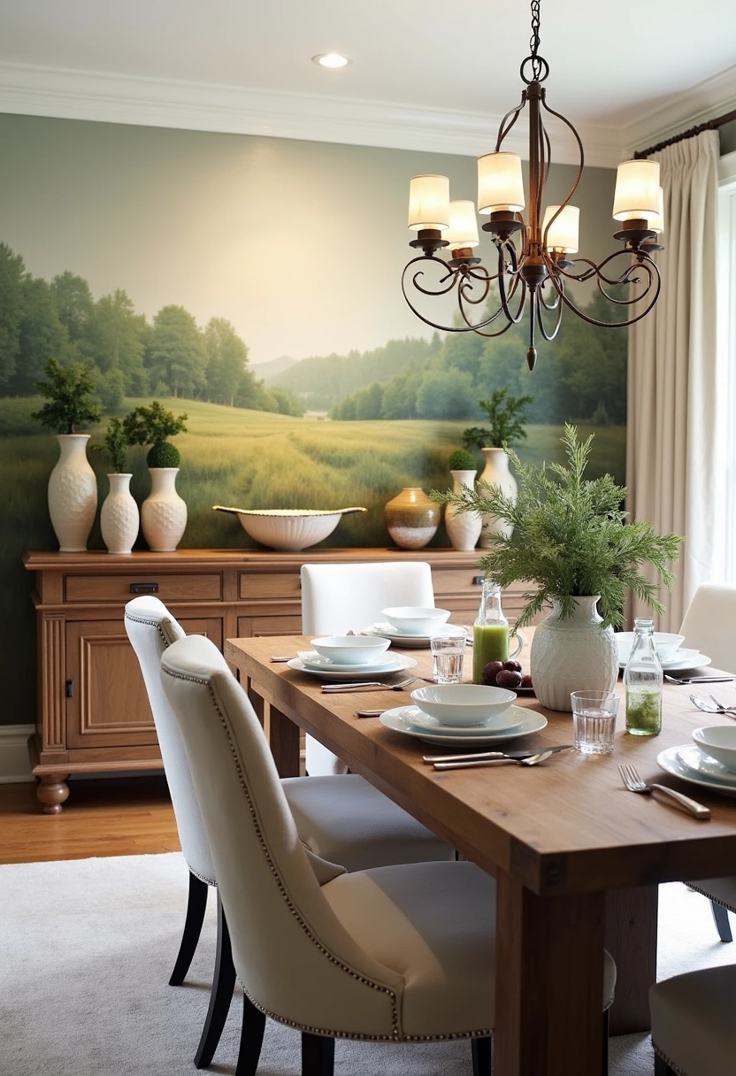 rustic dining room wall decor ideas 20