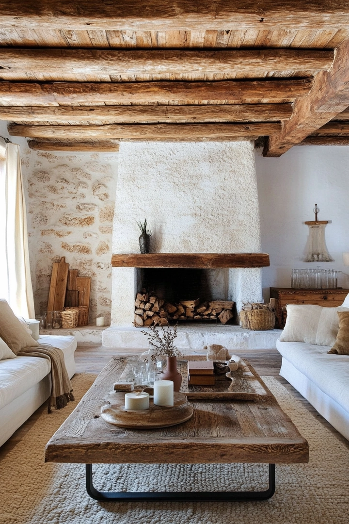 rustic living room ideas 47