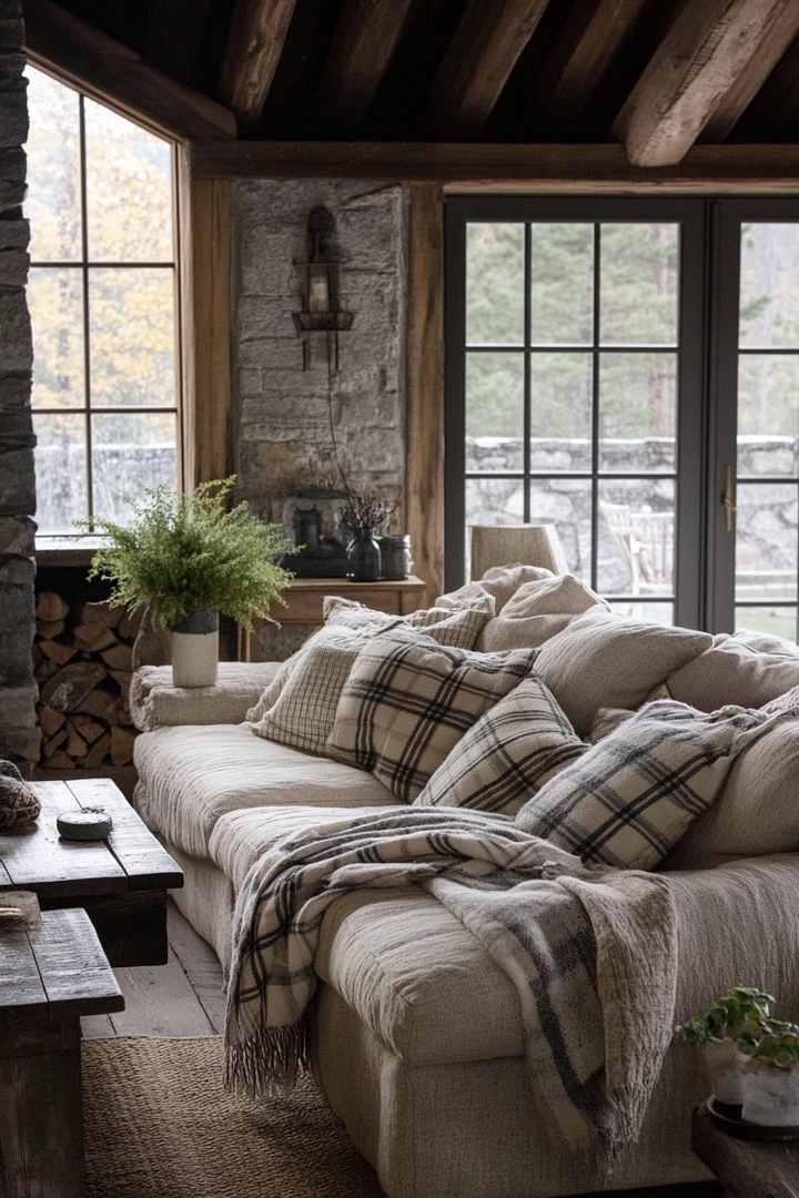 rustic living room ideas 71