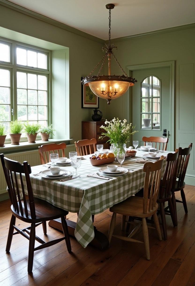 sage green dining room ideas 9