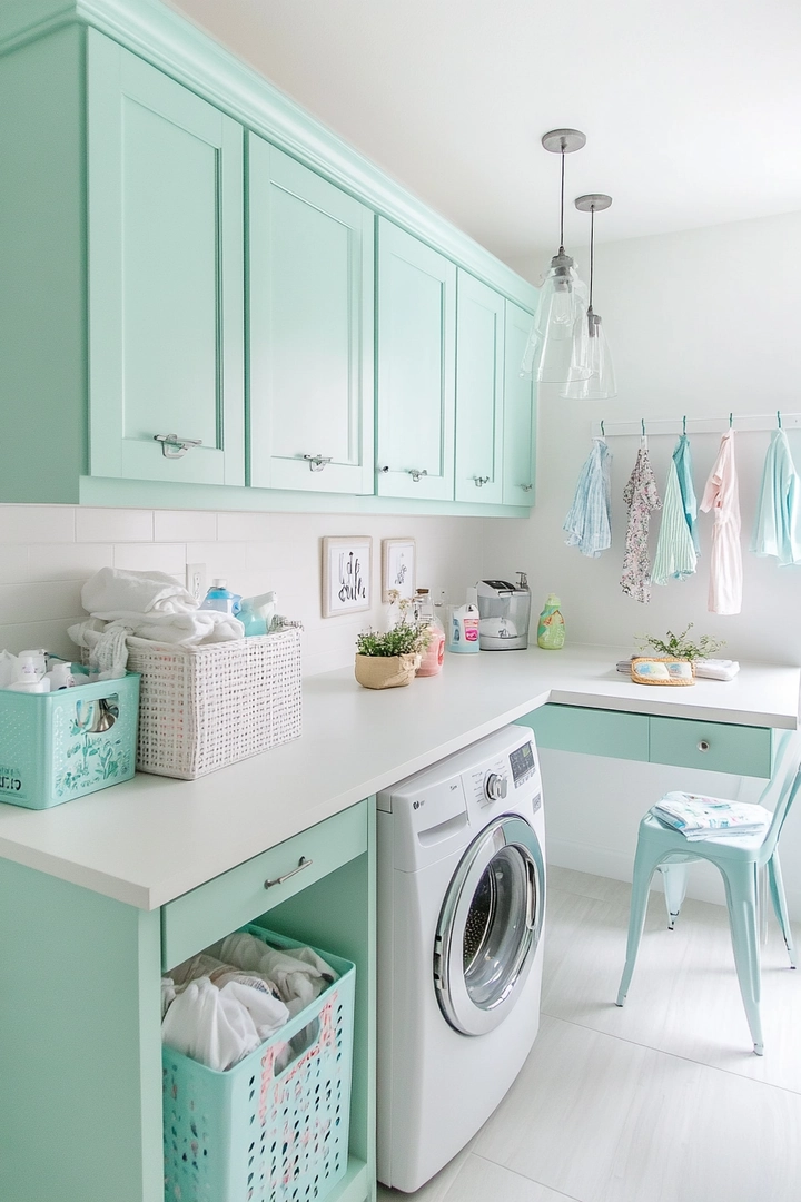 small laundry room makeover 10