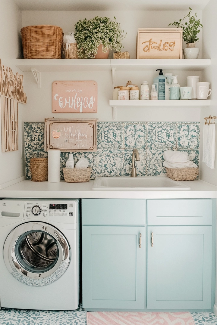 small laundry room makeover 24