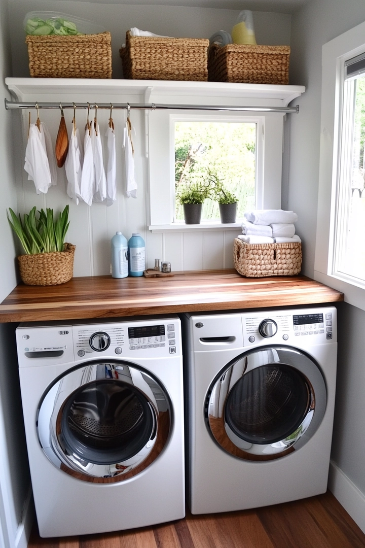 small laundry room makeover 56