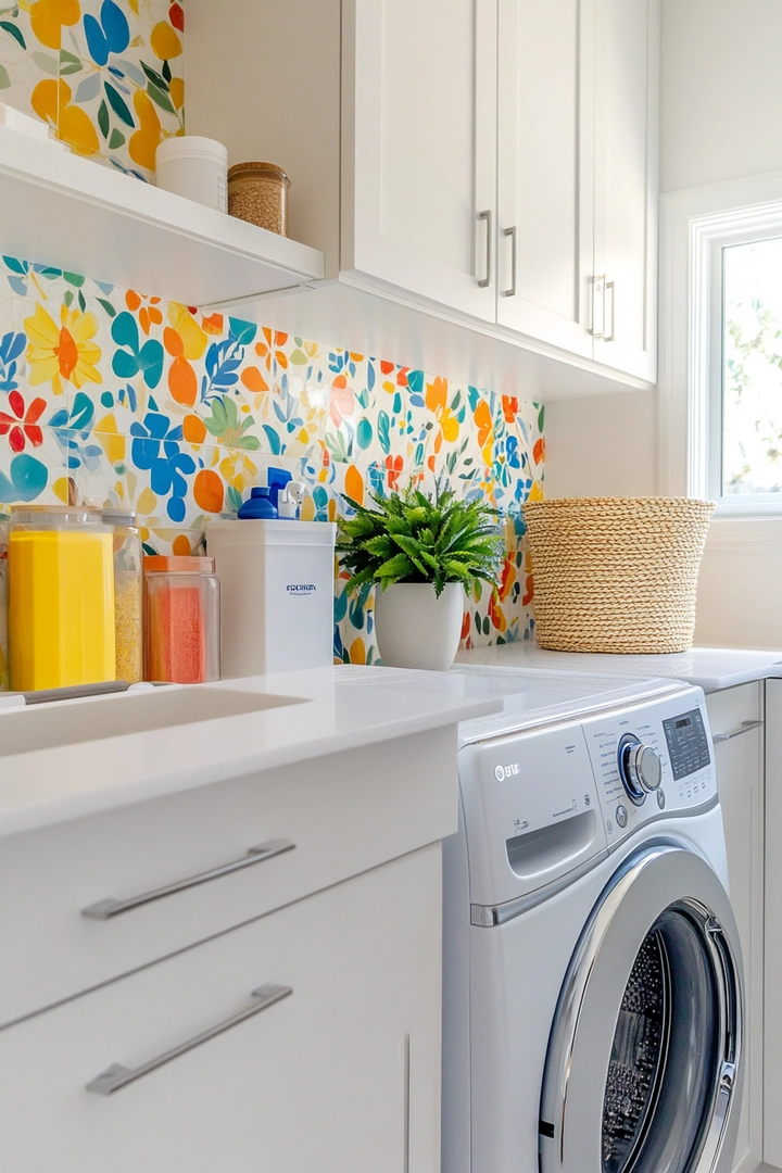 small laundry room makeover 57