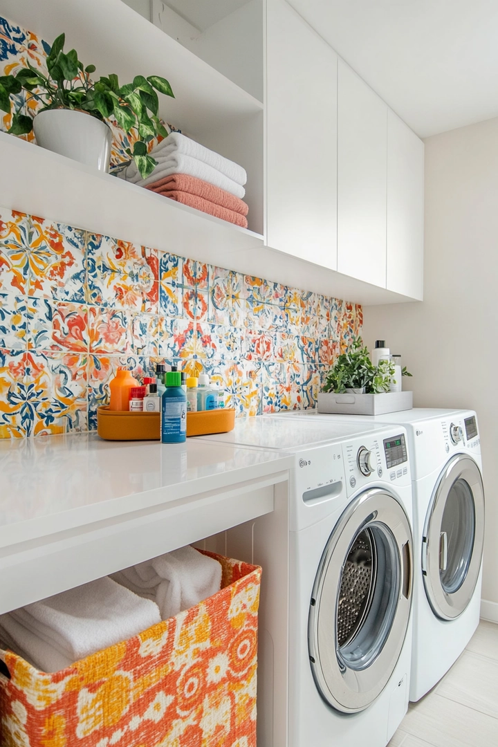 small laundry room makeover 60