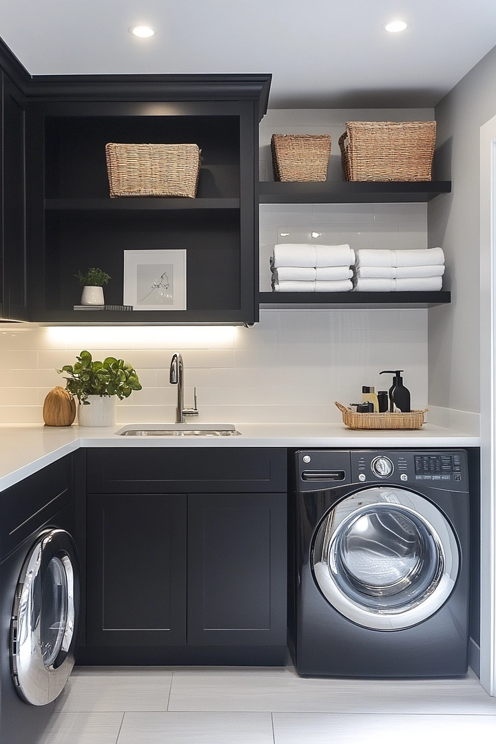 small laundry room makeover 62