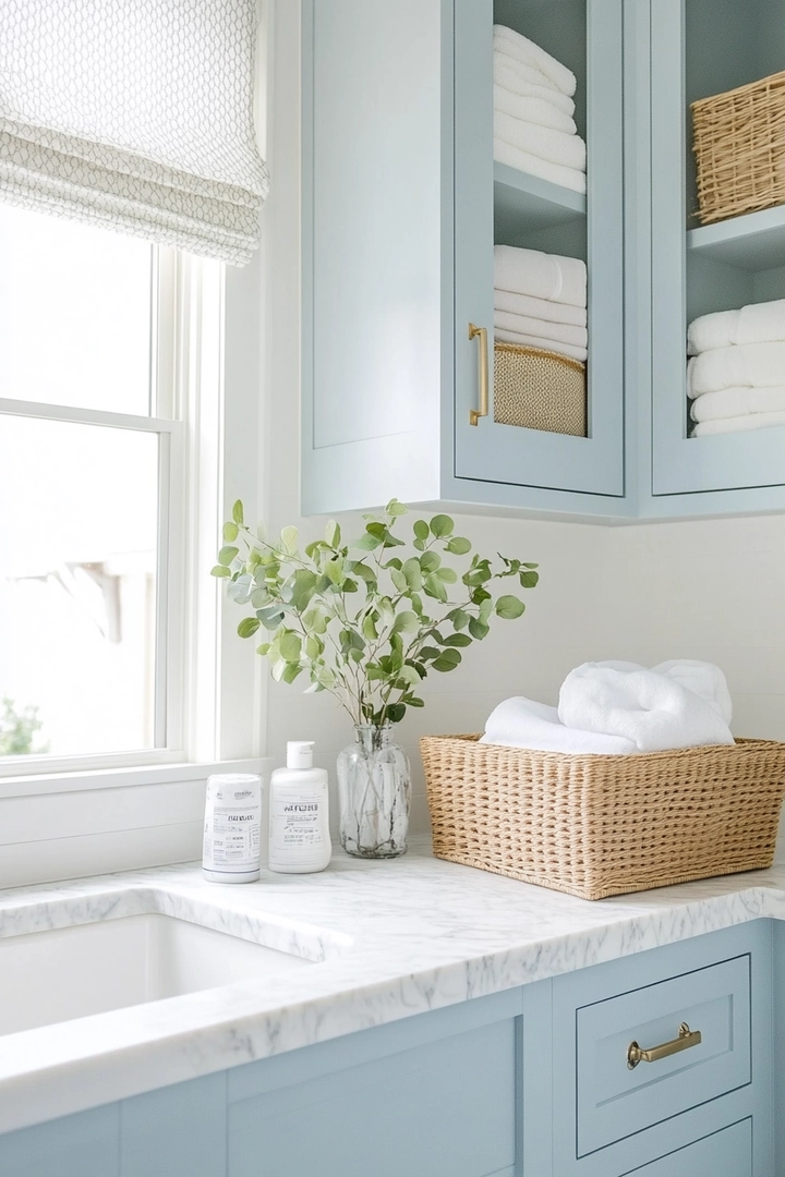 small laundry room makeover 68