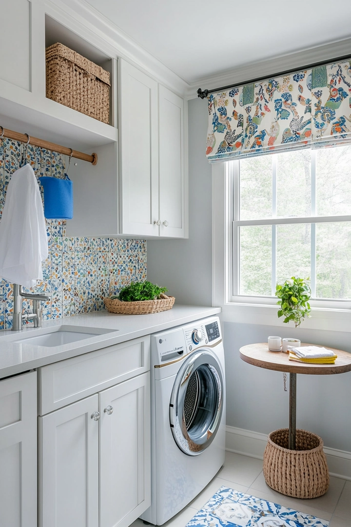 small laundry room makeover 69