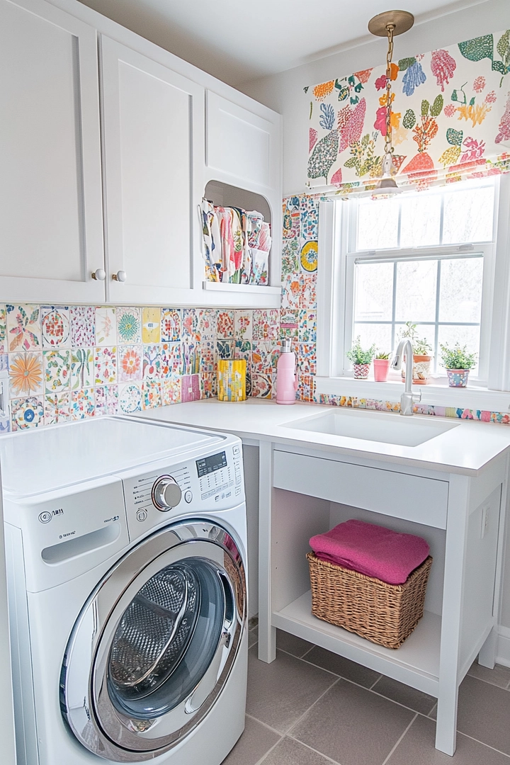 small laundry room makeover 71