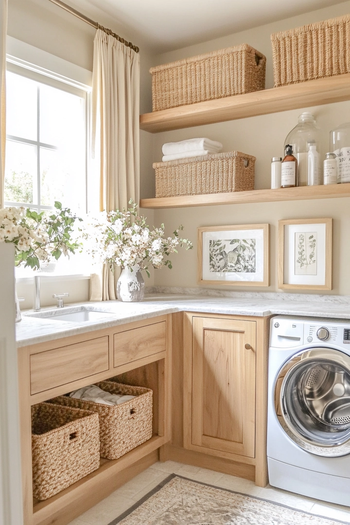 small laundry room makeover 76