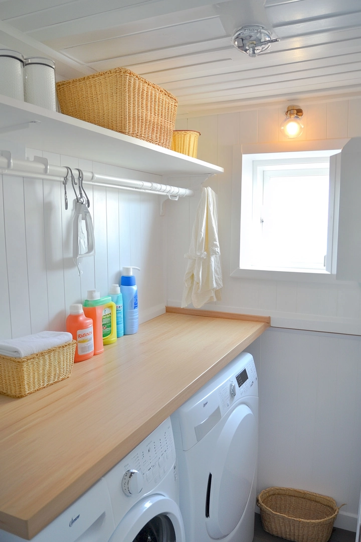 small laundry room organization 1