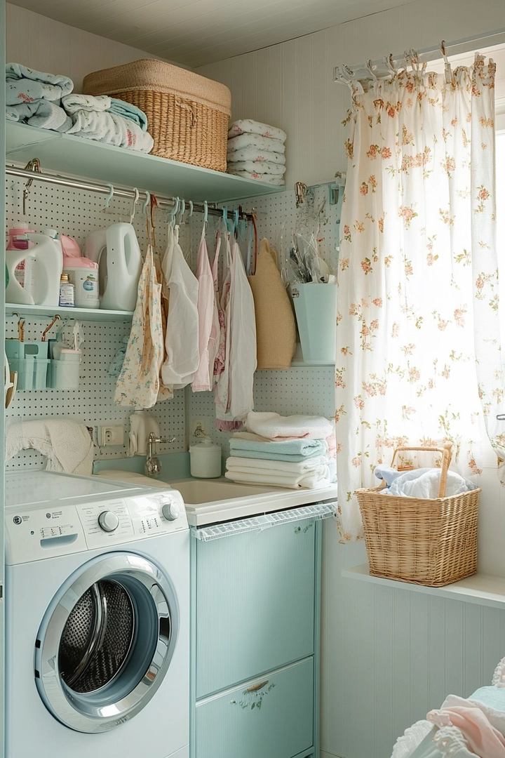 small laundry room organization 10