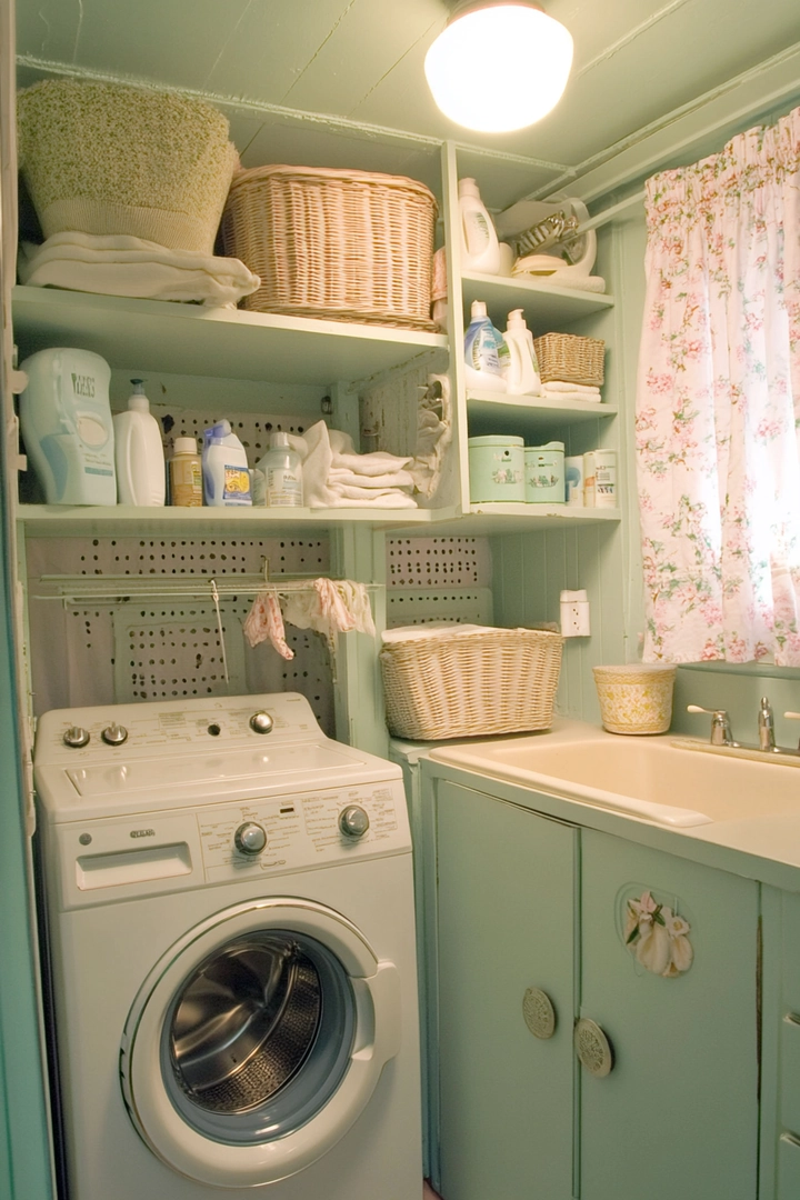 small laundry room organization 11