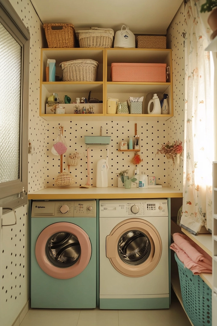 small laundry room organization 12