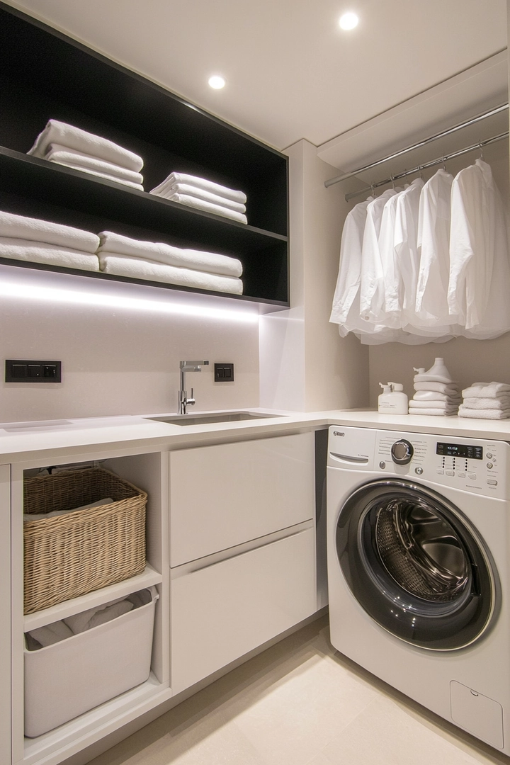 small laundry room organization 13