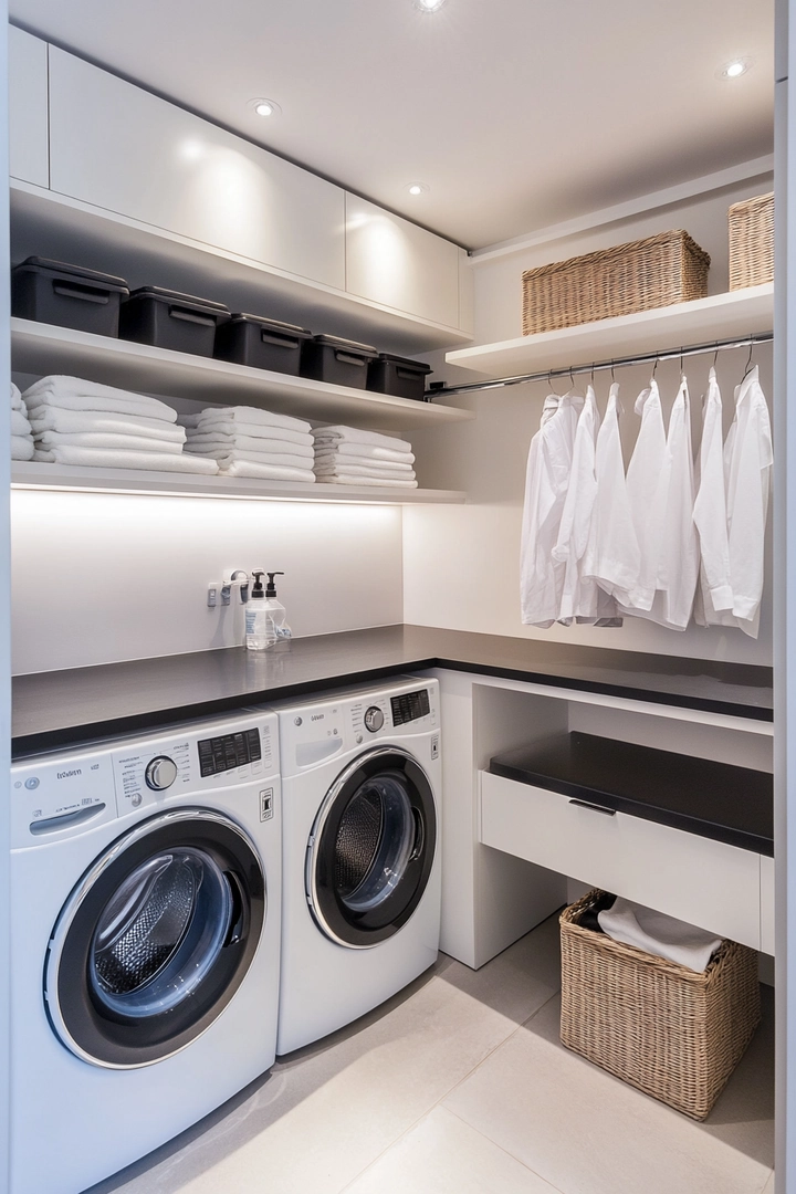 small laundry room organization 14