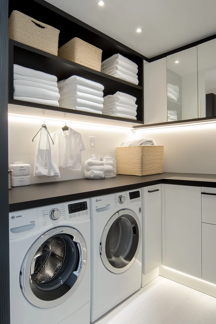 small laundry room organization 15