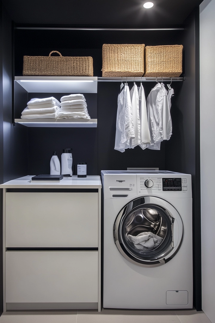 small laundry room organization 16