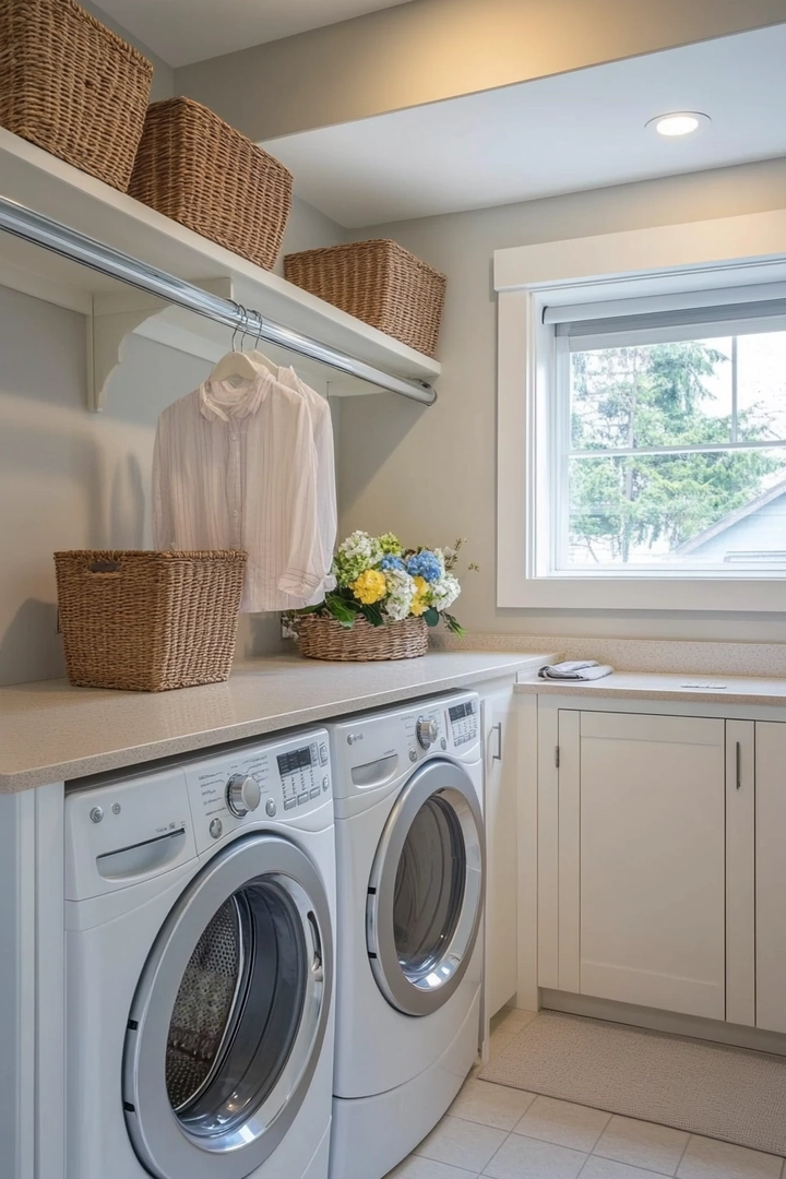 small laundry room organization 17