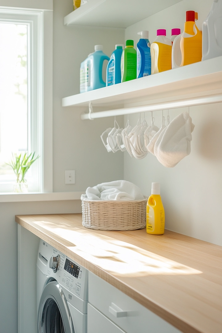 small laundry room organization 2