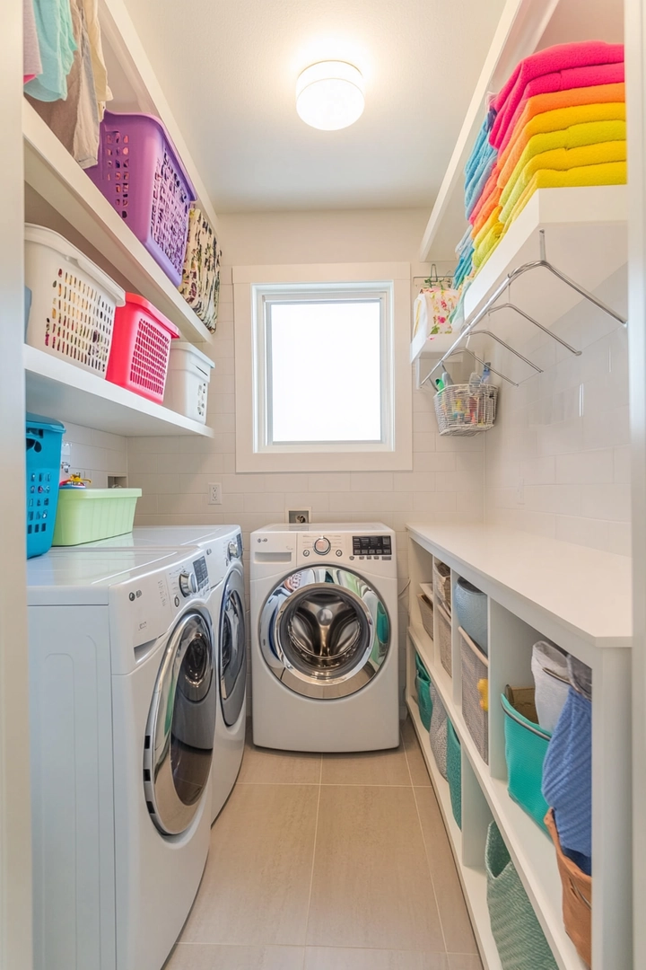 small laundry room organization 21