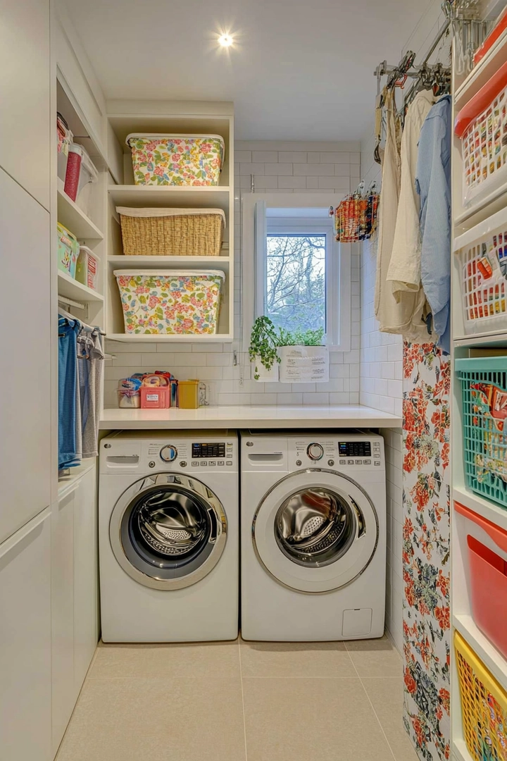 small laundry room organization 22