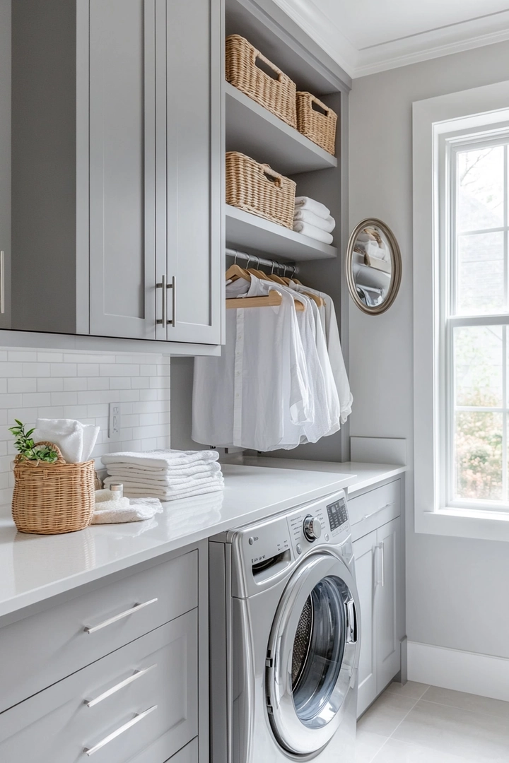 small laundry room organization 25